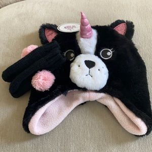 VIP Very Important Princess winter hat and mittens